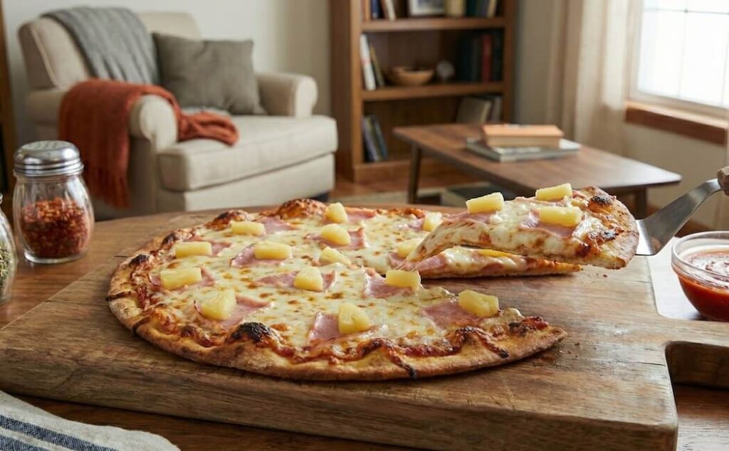 Popularna w Polsce pizza hawajska.