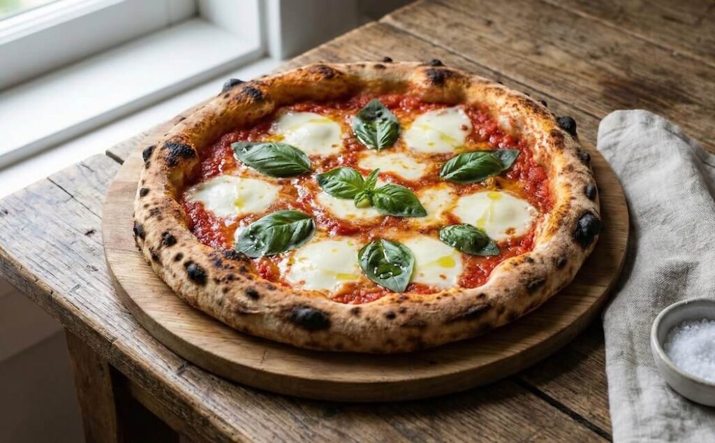 Włoska pizza neapolitańska.