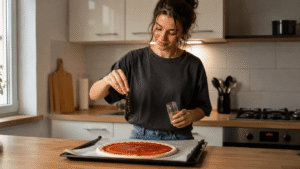 Kiedy posypywać pizzę przyprawami?