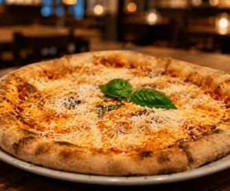 Pizza tonda.